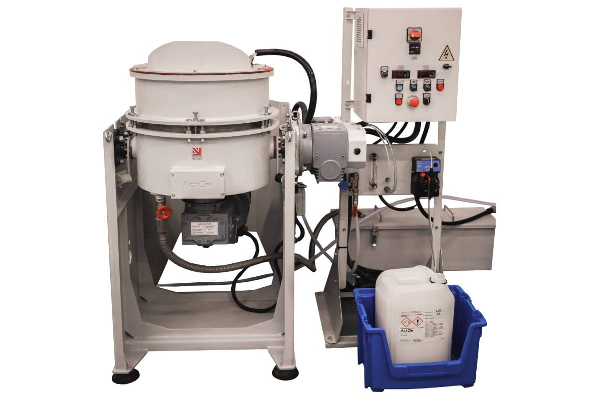 Explore our Fast and Efficient Centrifugal Disc Finishing Machine from ActOn Finishing.